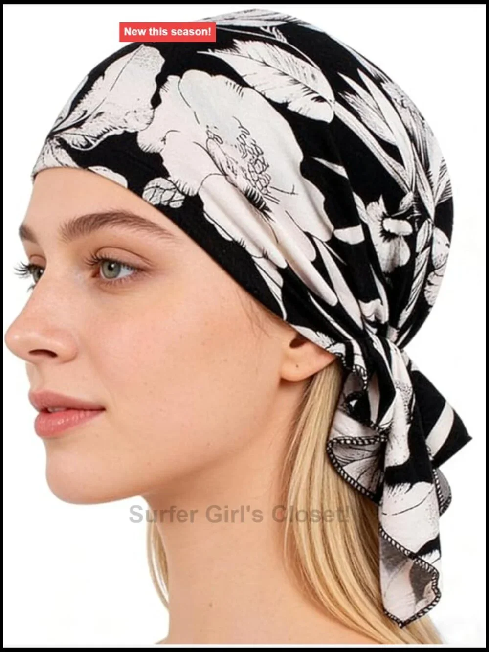 Pre-Tied Head Scarf Turban Slip On Soft Beanie Headwrap for Chemo